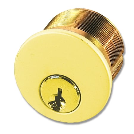 TRANS ATLANTIC CO. 1 Polished Brass Single Mortise Cylinder with Yale Keyway DL-CYLTA550BYKA2-US3